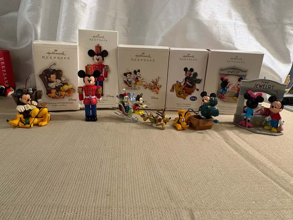 Hallmark Keepsake Disney Mickey Mouse Christmas Ornaments Lot of 5